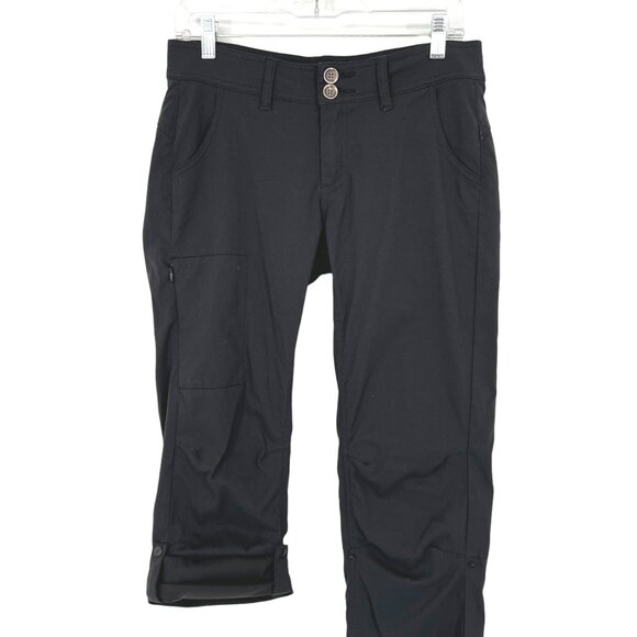Prana Halle Black Convertible Pants Outdoor Hiking Womens Size 4 - Picture 3 of 10